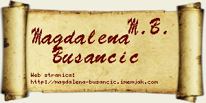 Magdalena Busančić vizit kartica